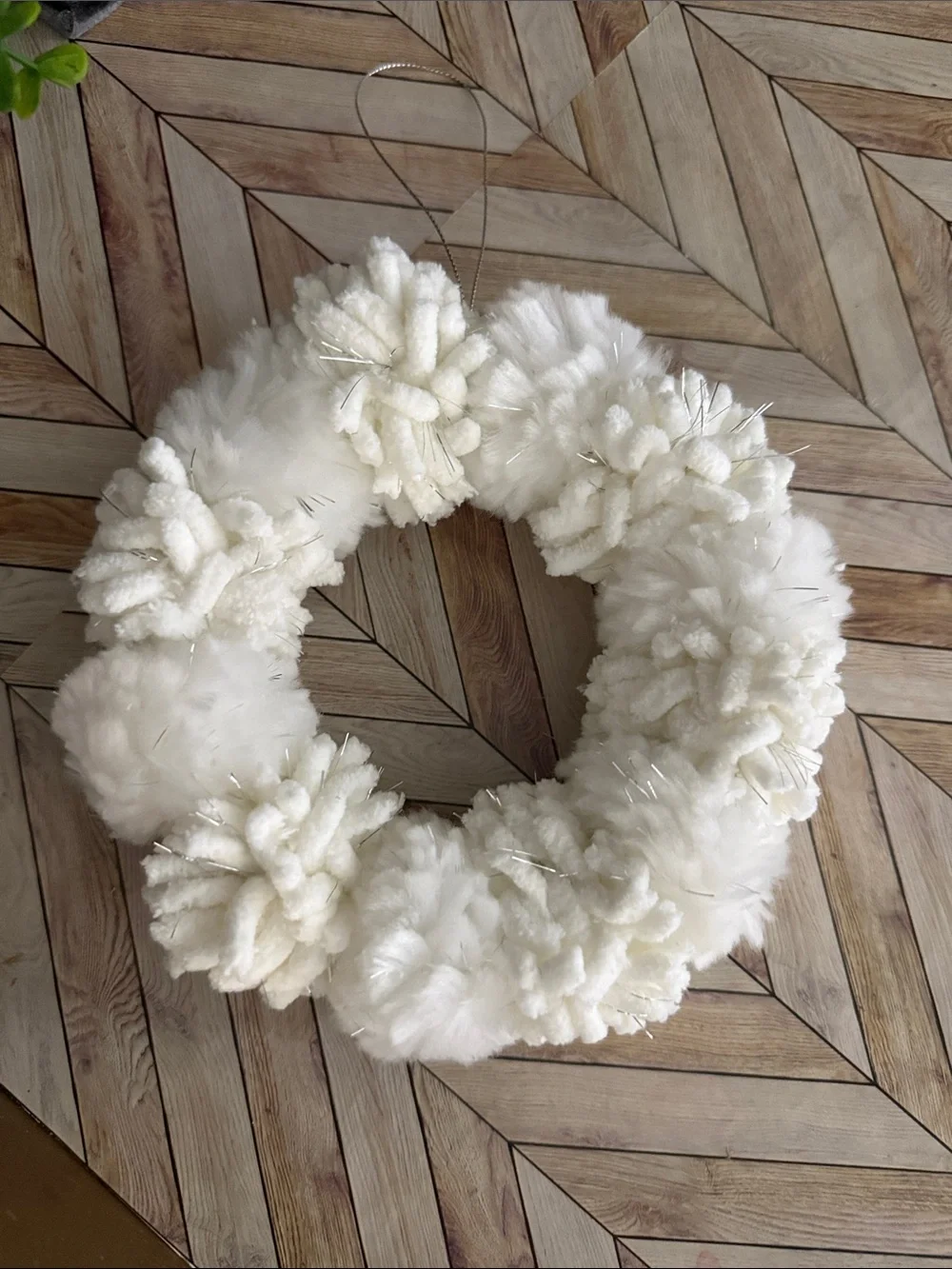 Holiday Lane White Wreath Ornament